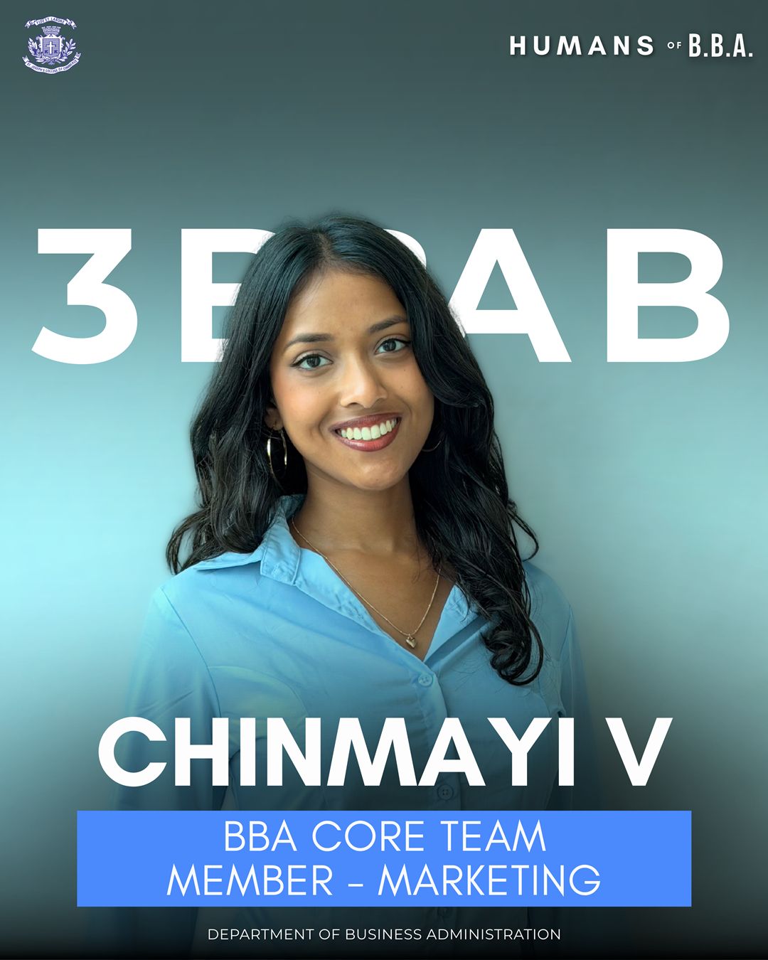 chinmayi-v, 3 BBA A — BBA Core Team Student Marketing Head